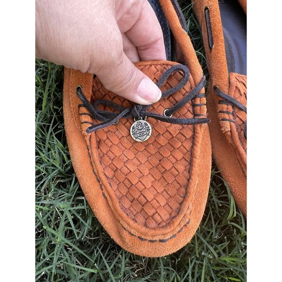 ETIENNE AIGNER Women’s Shoes Loafers Orange Sz 10 - Picture 3 of 10